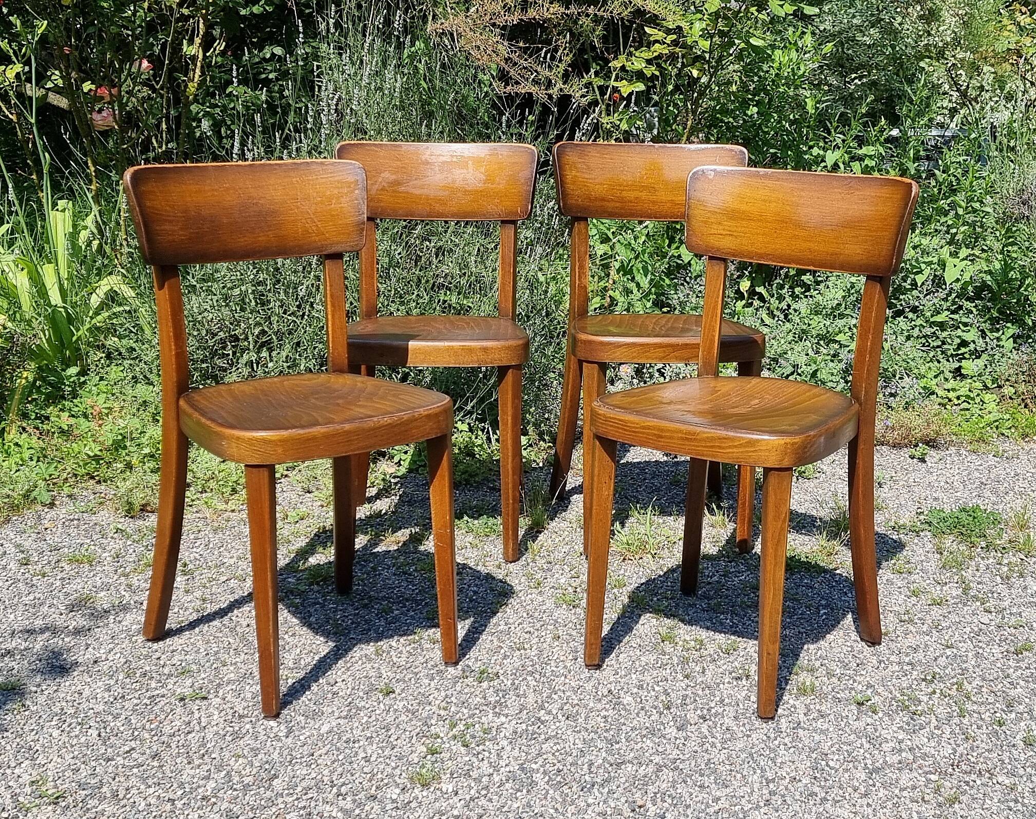 4 Horgen-Glaris bistro chairs from the 1950s