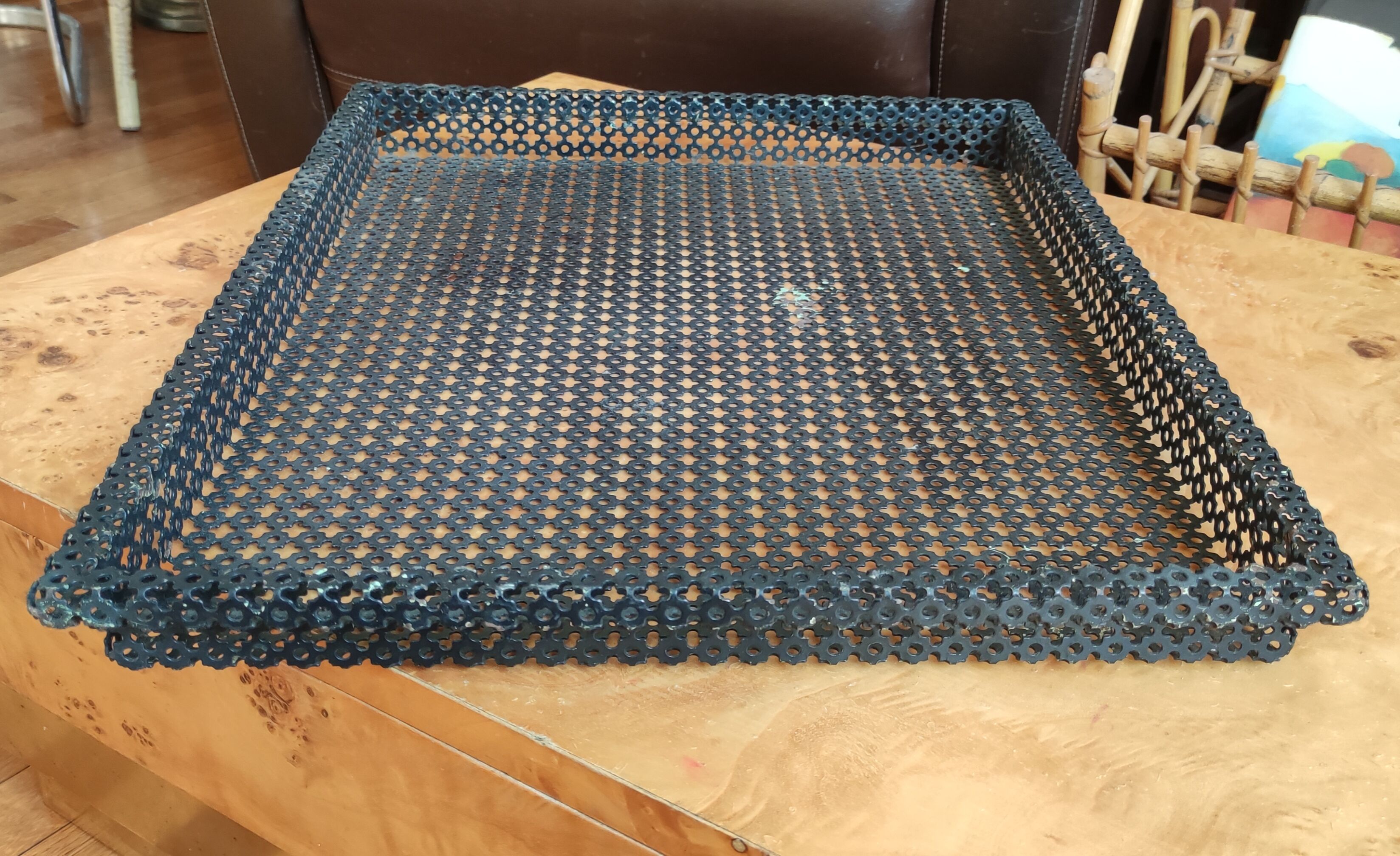 Vintage top in perforated metal