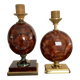 Duo of le dauphin lamp bases from the 70s and 80s