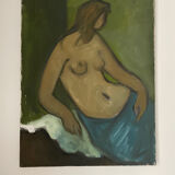Tableau ancien - buste femme