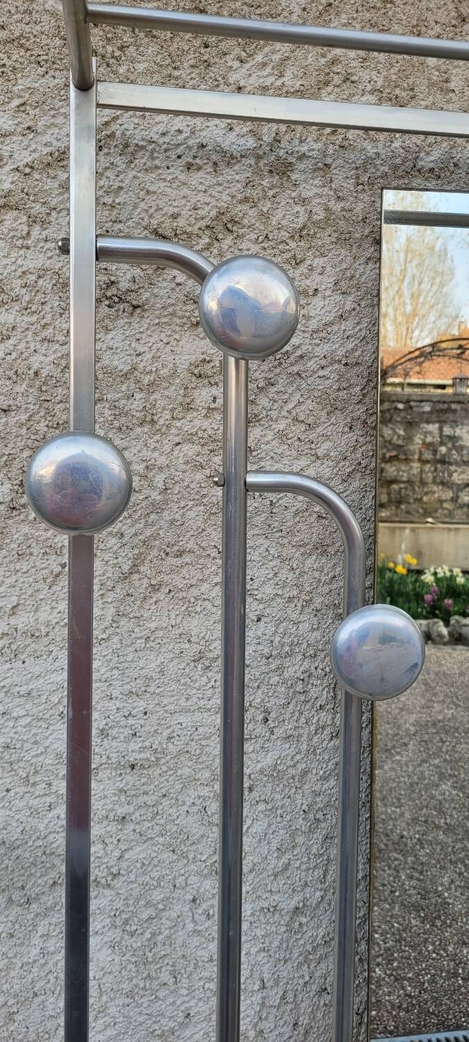 Industrial Wardrobe in Aluminium & Cast Iron – "SNCF" Style – 1950