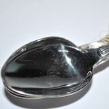 Set of 6 old teaspoons in silver metal - tulip frieze - Goldsmith Boulenger 1900 14cm