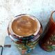 Paire de vases style Palissy école de Tours reliefs perroquets