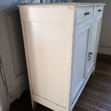 Parisian buffet in white wood