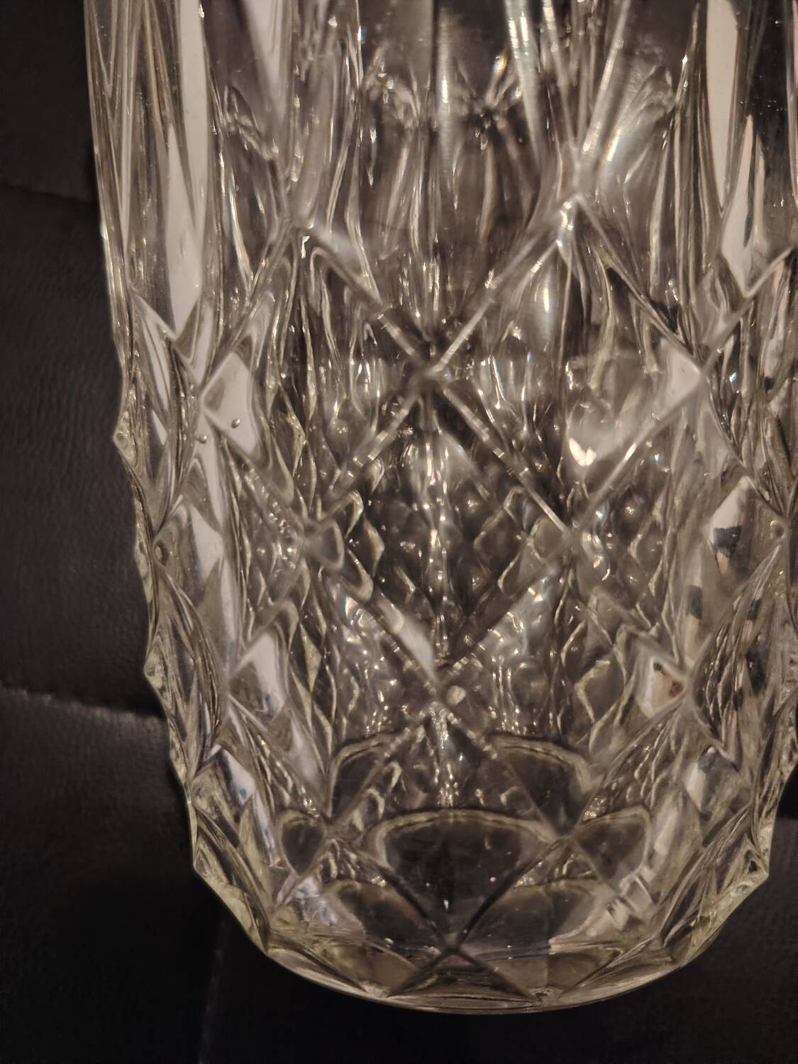 Large crystal vase