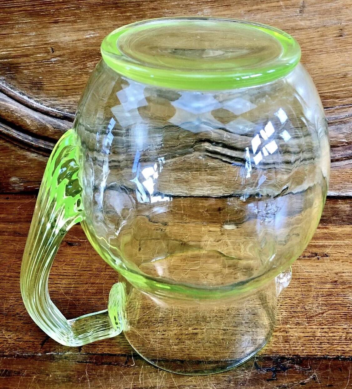 Old large pitcher carafe pot water jug in uraline