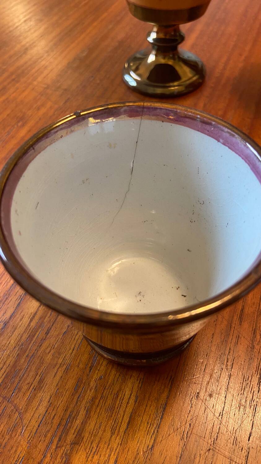 Trio of Jersey earthenware mugs