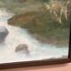 Mid-Century Oil on Canvas “River” by Unknown Artist, Vintage & Framed 36×45cm