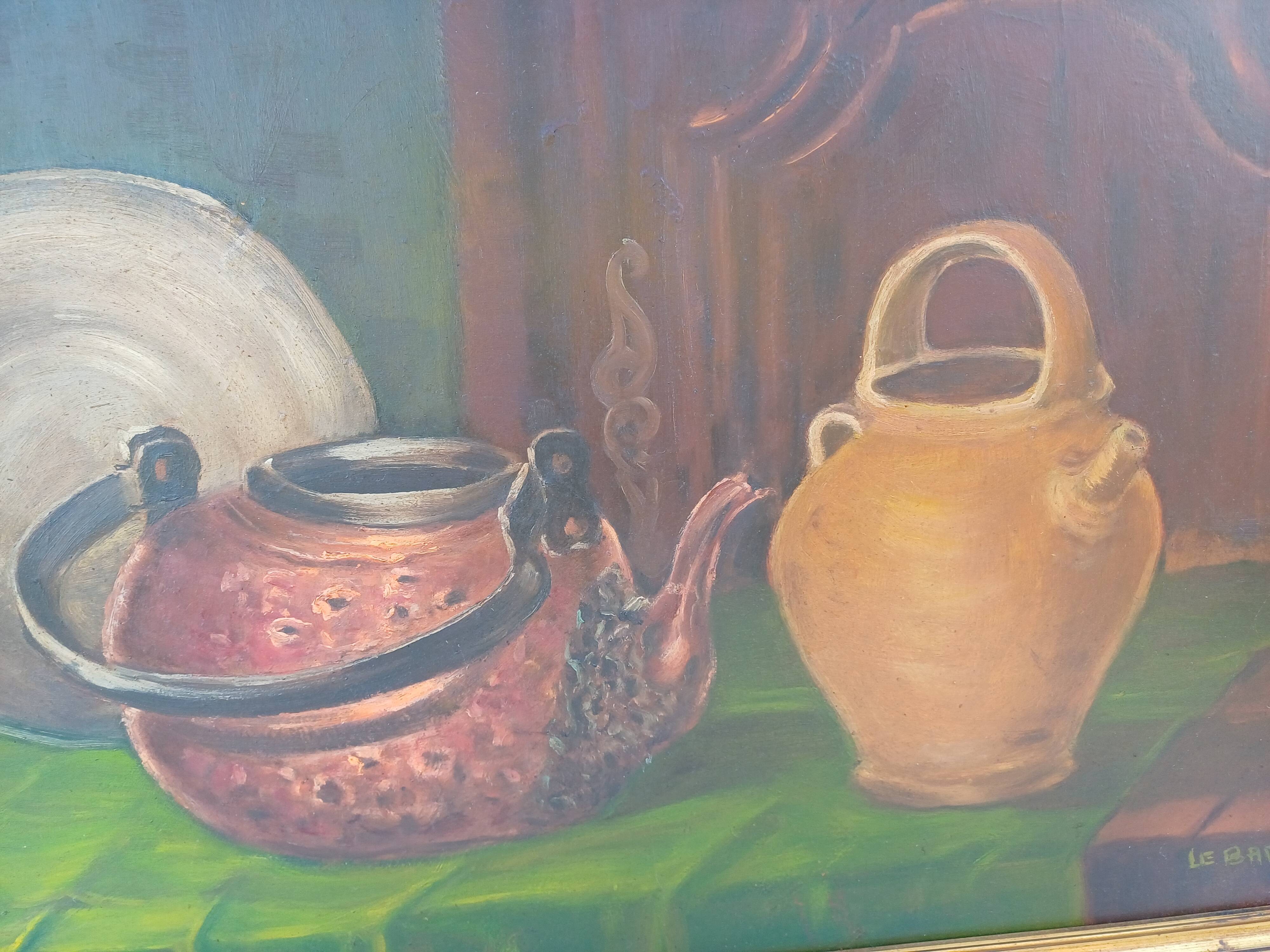 Oil on Panel “Still Life” by: Le Baro