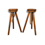 Pair of bar stools, 50-60 years