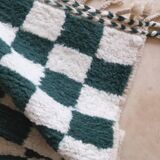 Tapis vert et blanc 250cmx150cm