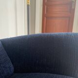 Sofa set + armchair + footrest Jean Prévost – 1970s