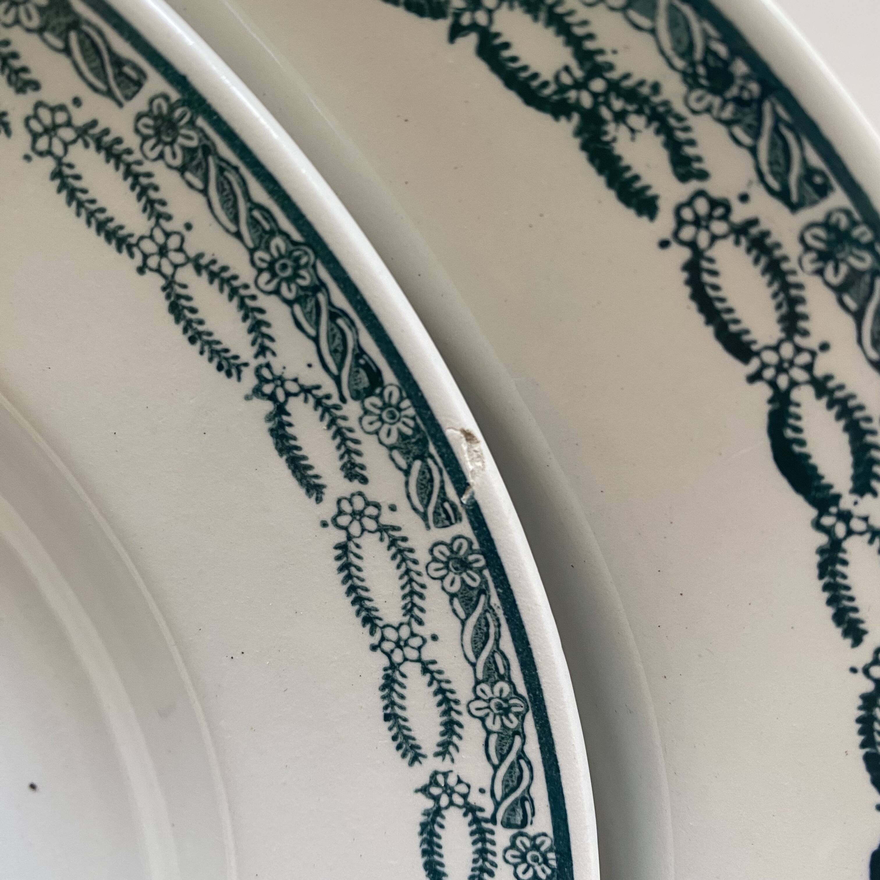 6 deep plates Saint Amand