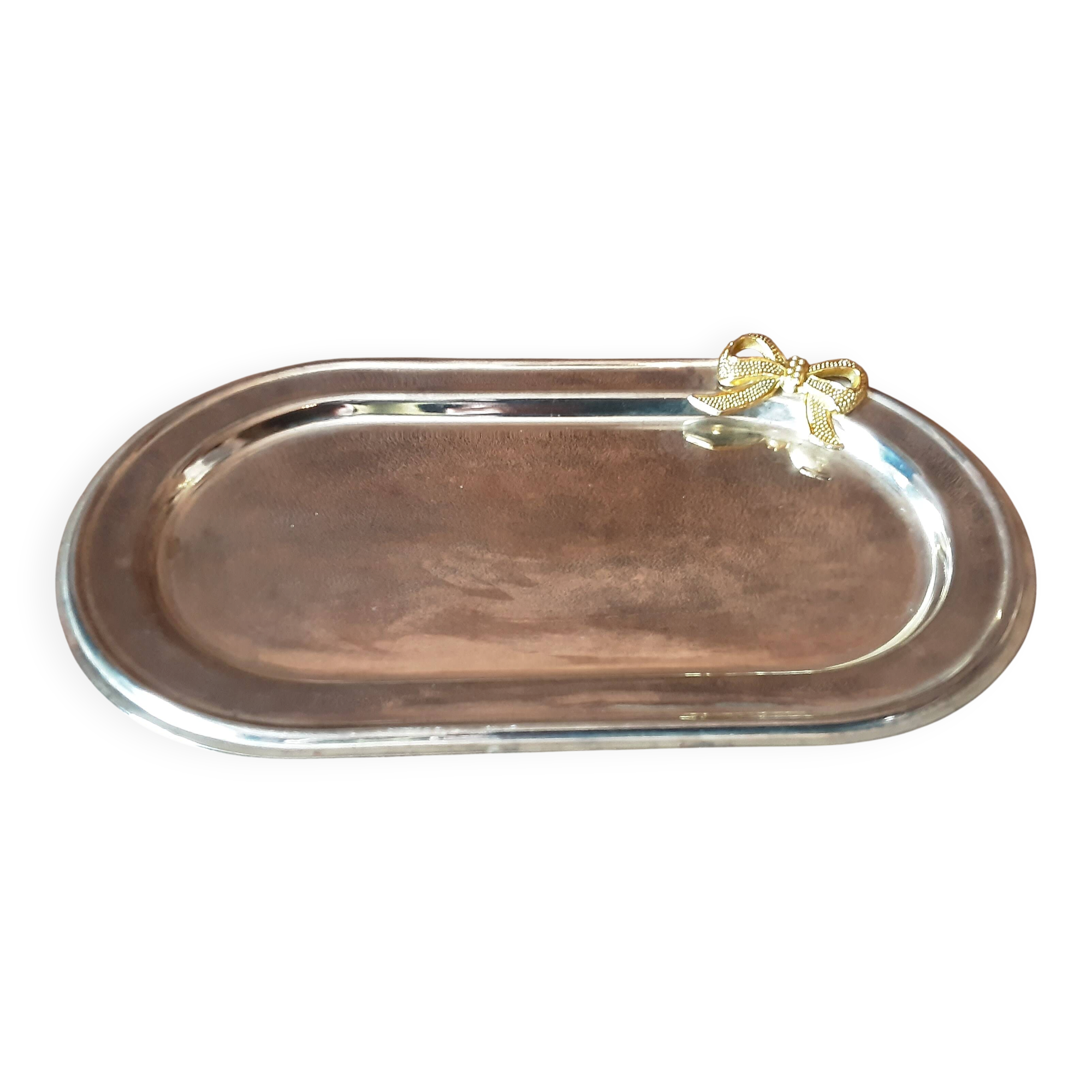 Vintage metal butter dish