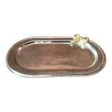 Vintage metal butter dish