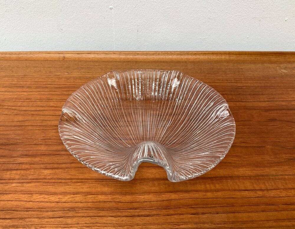 Vintage Swedish Glass Bowl from Pukeberg Glass, 1970s