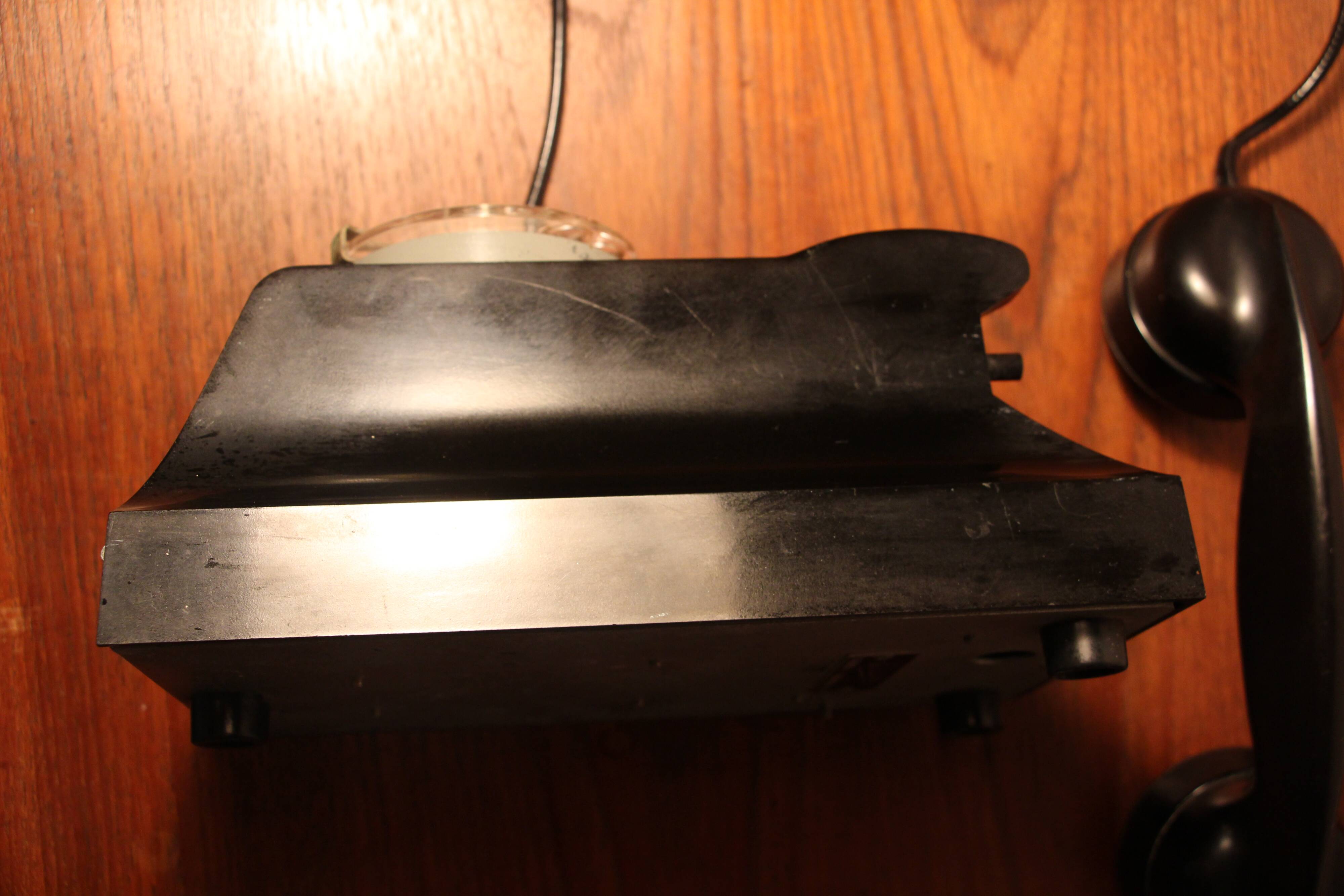 Ericsson Bakelite Black Wall Dial Phone