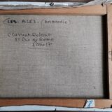 Tableau peinture huile origniale signée G. Carriat Roland Les Blés