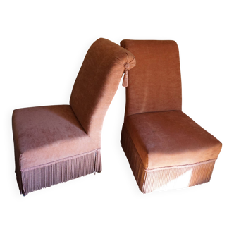 2 fauteuils chauffeuses Napoléon 3