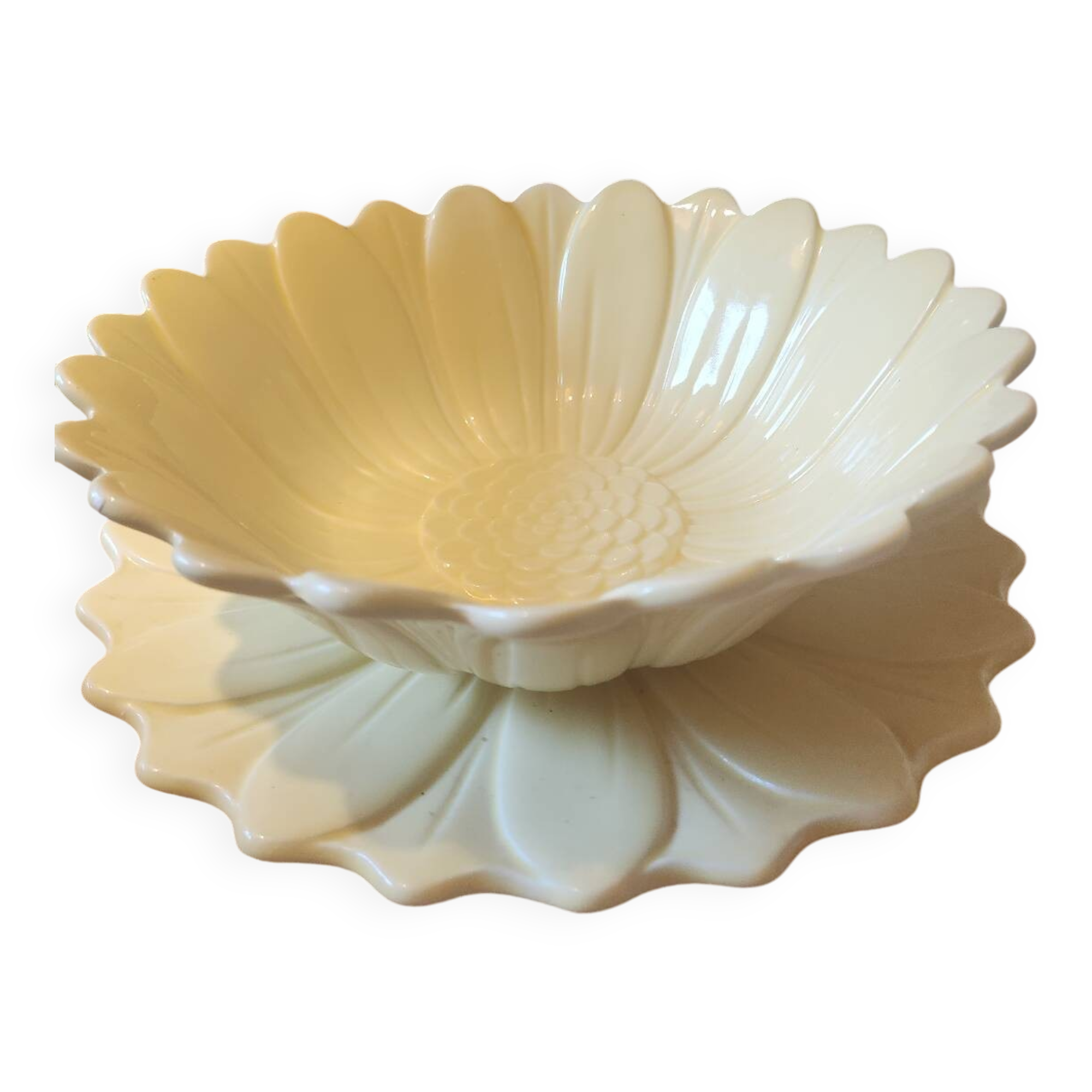 Ensemble saladier et plat