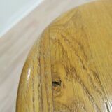 Tabouret de bar vintage en chêne (1 sur 2) : chaise haute industrielle yougoslave des années 1980