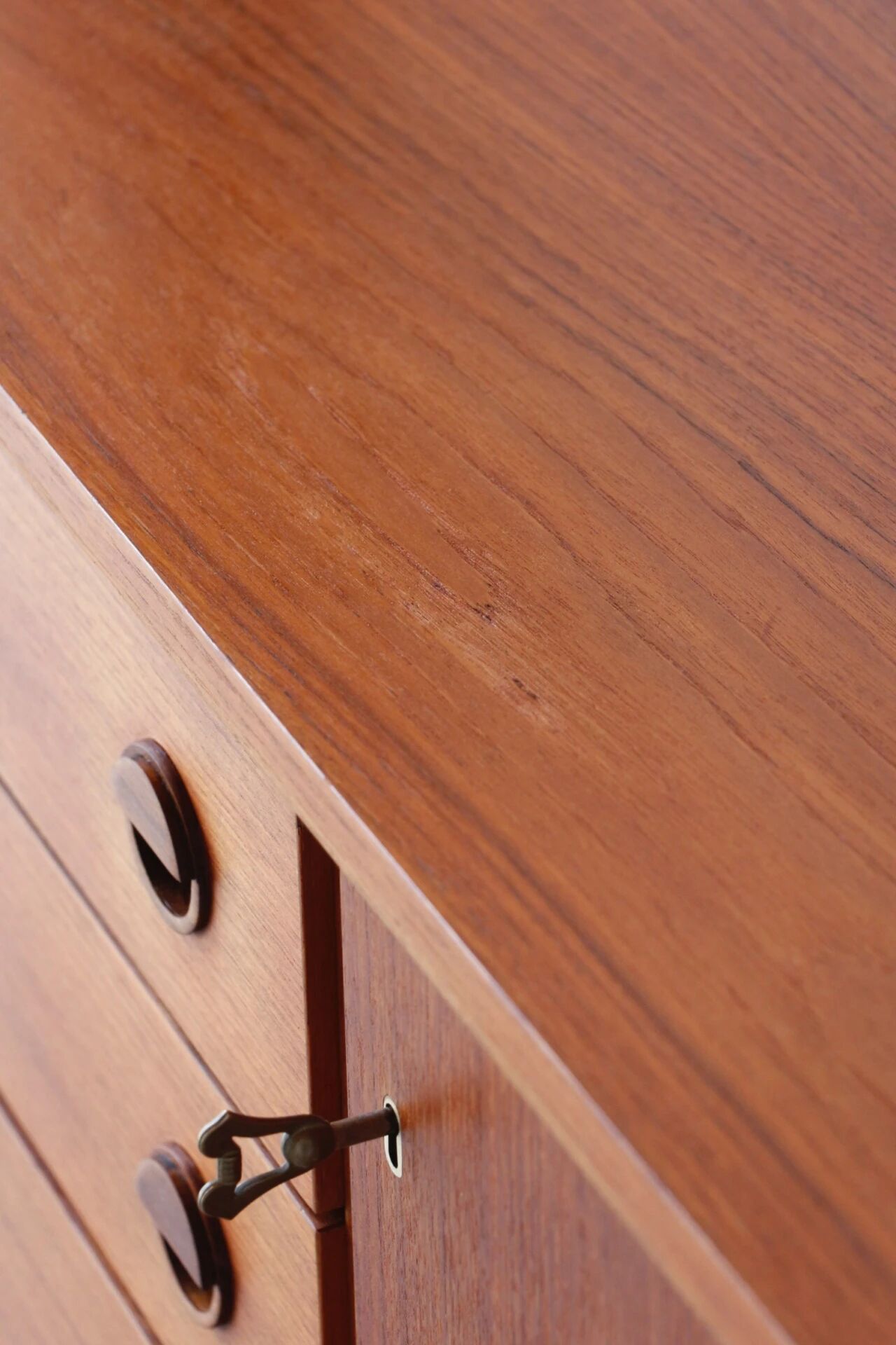 Vintage Scandinavian teak sideboard (220 cm)