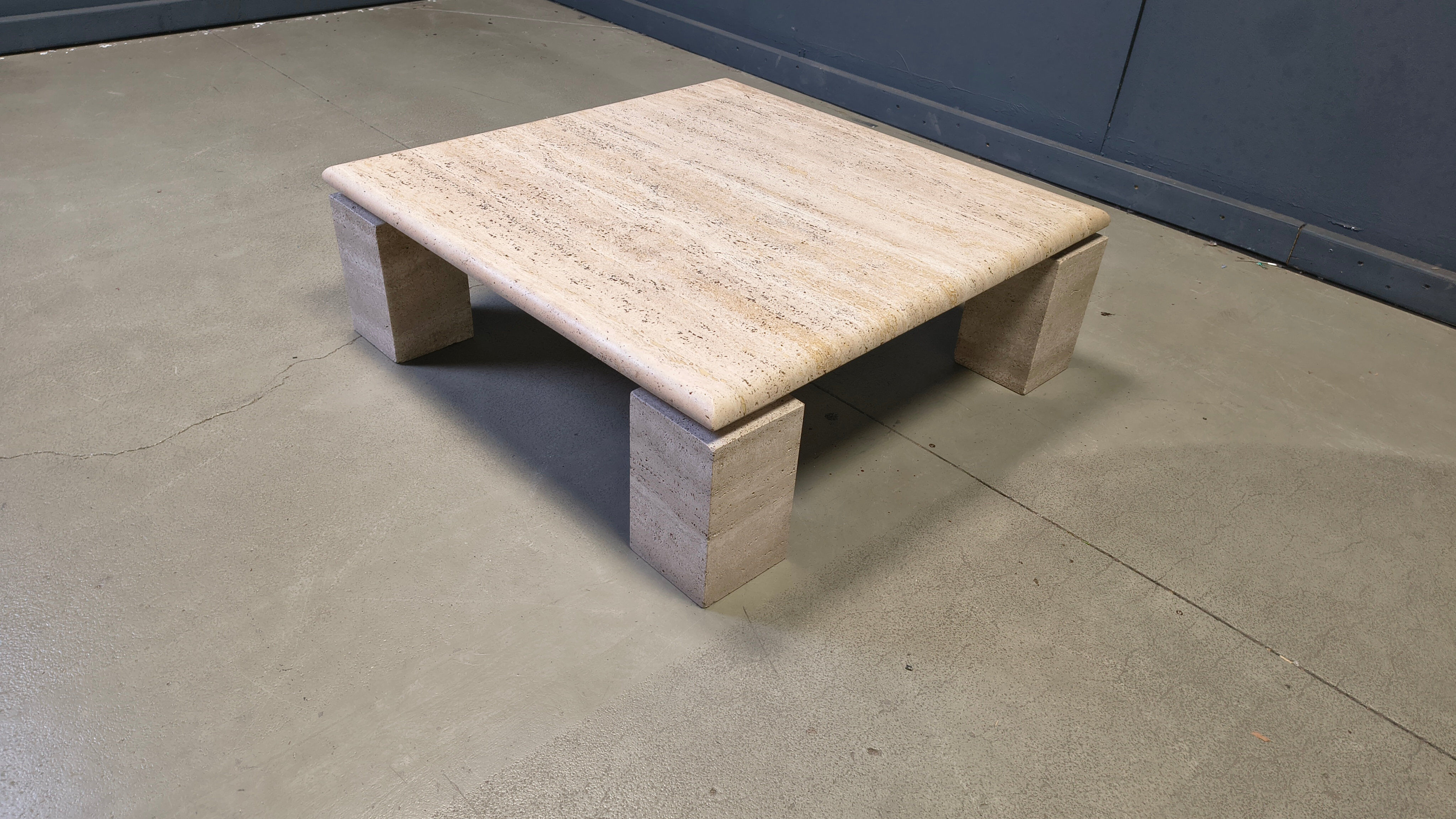 Travertine coffee table 1970s, Italy