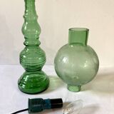 Cevin lamp in green glass