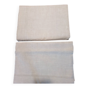 Linen drape with monogram AD