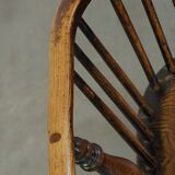 Set of 2 very charming antique English highback Windsor dining chairs