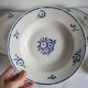 4 Deep Plates in earthenware Moulin des Loups & Hamage model Lucien
