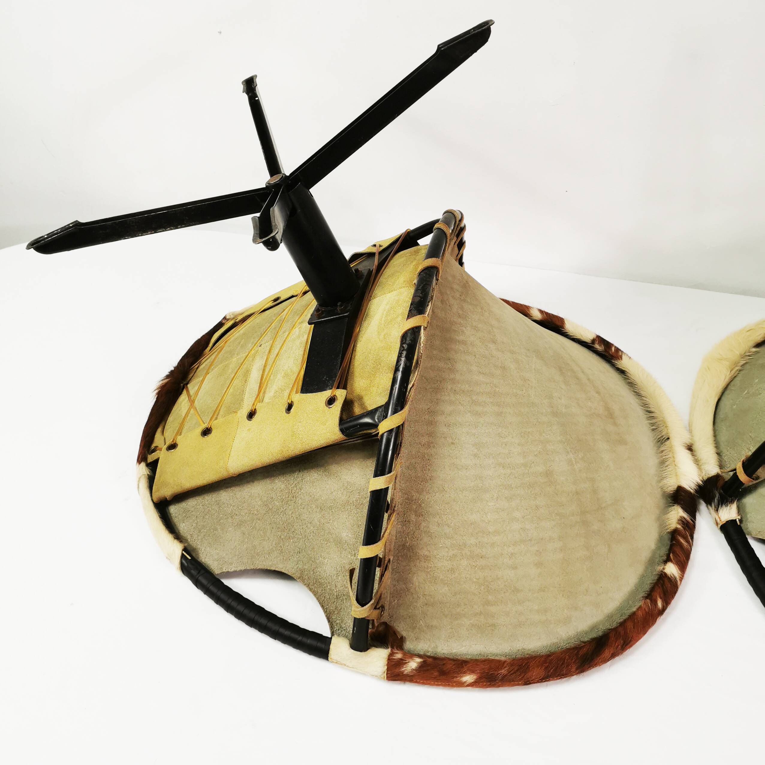 Pair of modernist Balloon armchairs, Germany 1960s.