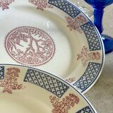 3 Longwy dessert plates.