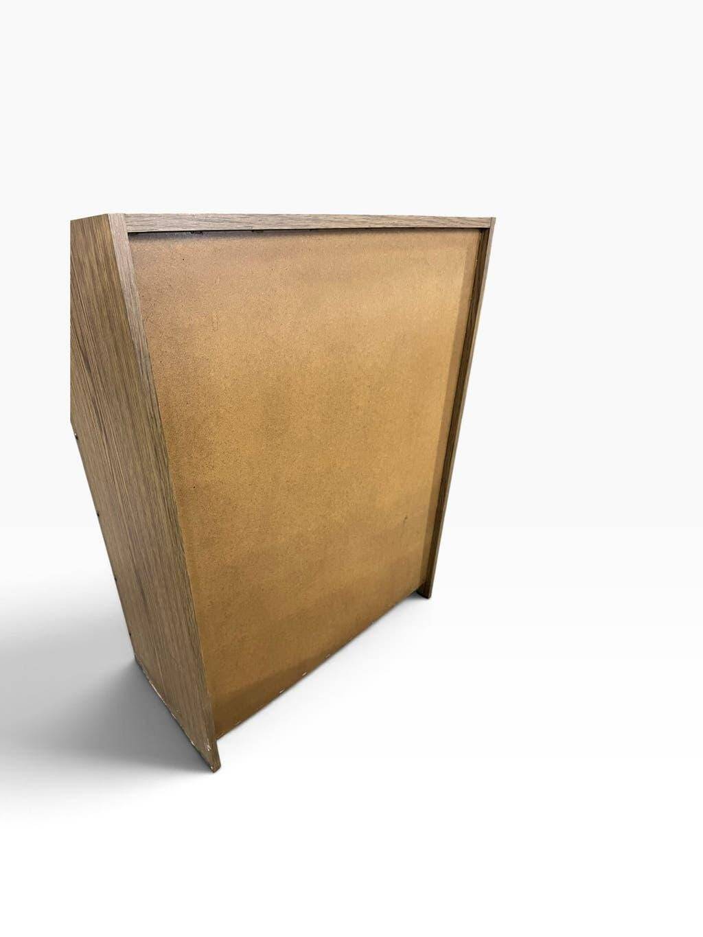 Vintage wooden shoe cabinet / drop-leaf cabinet