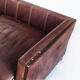 Vintage leather sofa. Edited by Mantellassi. Italy, 90s