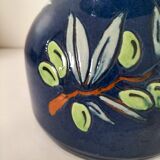 Glazed earthenware pitcher