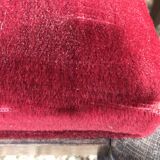 6 chairs art deco red velvet