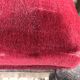 6 chaises art deco velours rouge