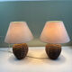 Pair of bedside lamps