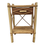 Rattan Bedside