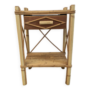 Rattan Bedside