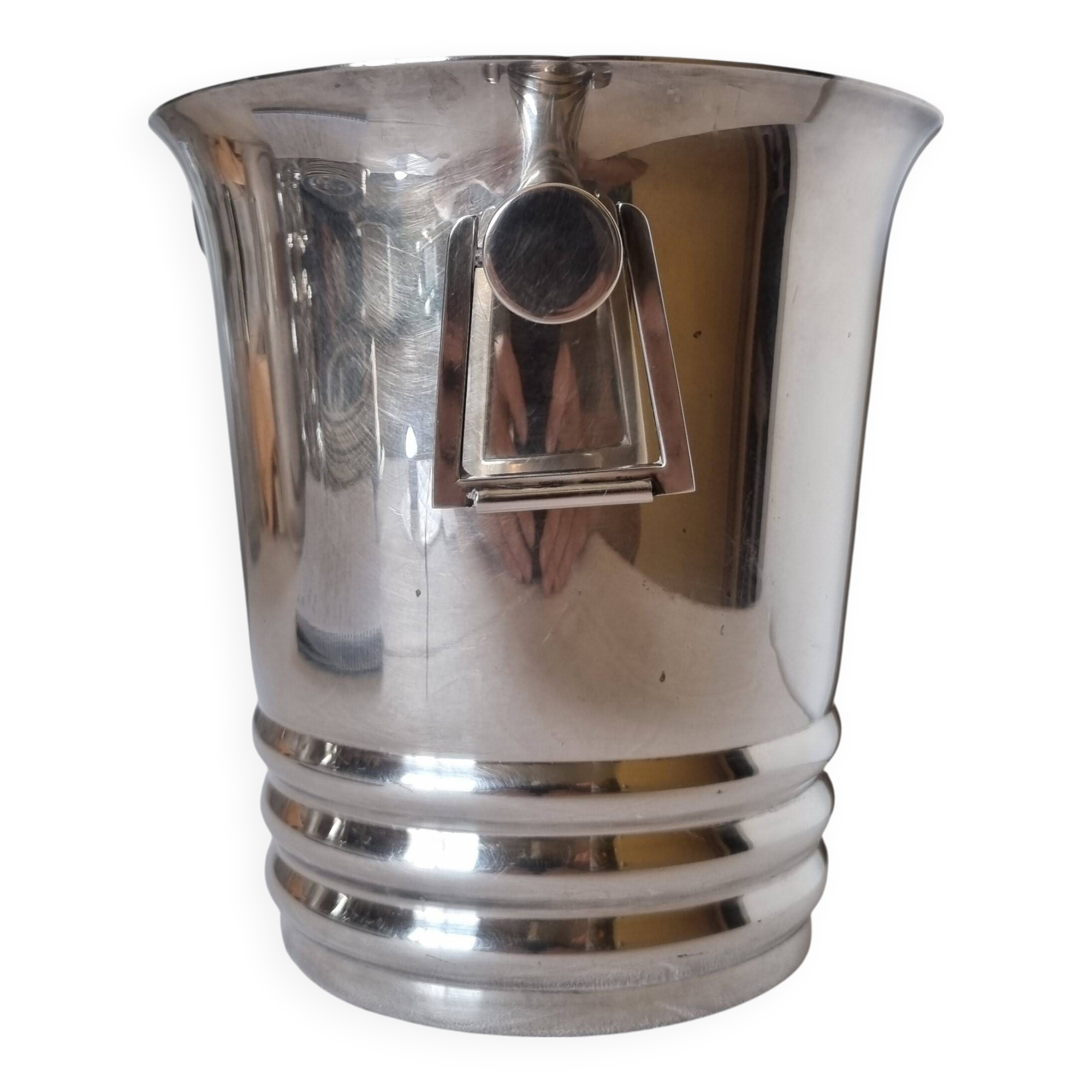 Art Deco silver-plated champagne bucket from Argit Paris, 19th century