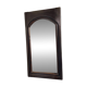Antique Decorative Mirror Solid Oak Wood Frame Molded Vintage Art
