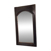 Ancien Miroir Décoratif Encadrement Bois de Chêne Massif Mouluré Art Vintage