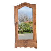 Sandblasted glass cabinet