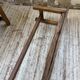 Set of two rustic oak farm benches 2m