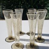 6 allain Guillot champagne flutes
