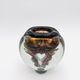 Sculptural Vase Robert Pierini Studio Glass 1994 Signed - Copper & Gold
