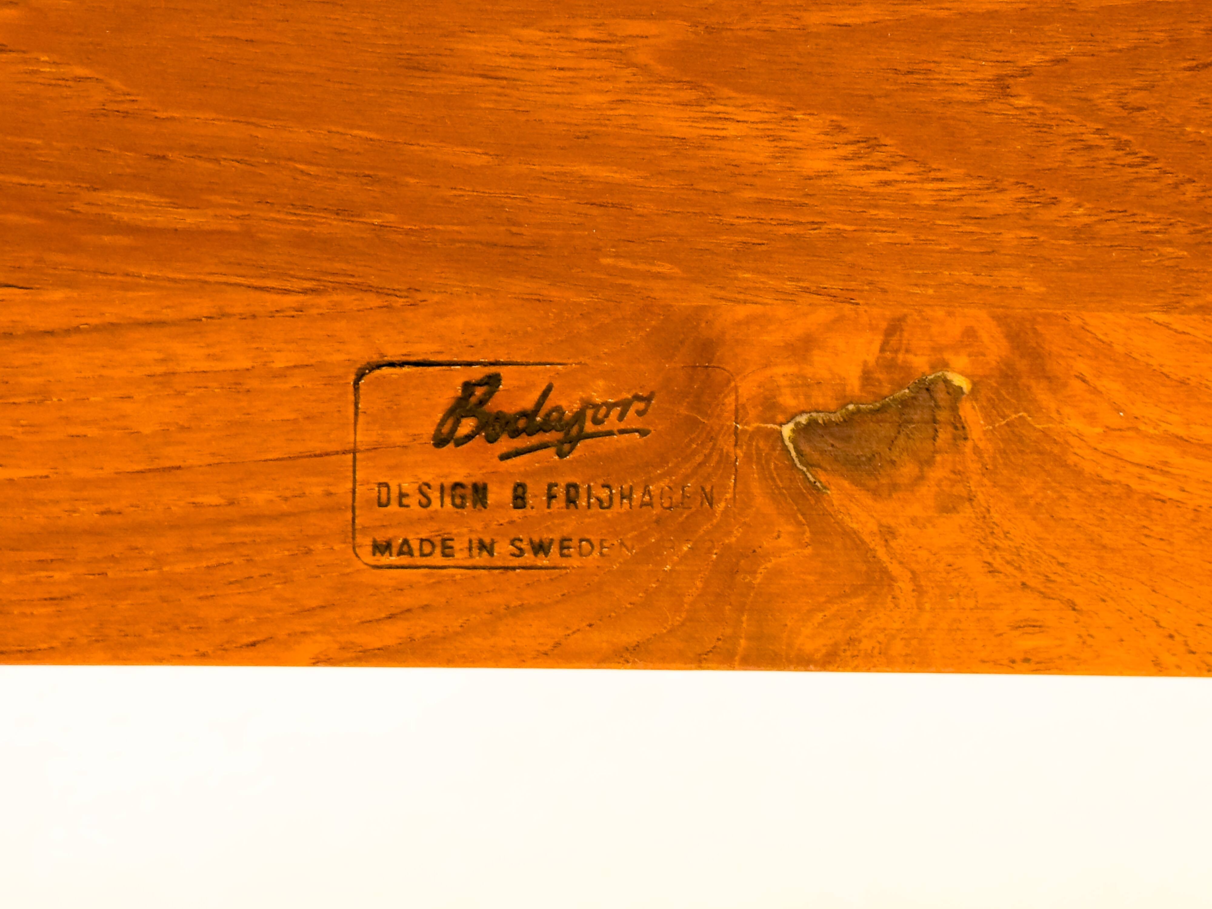 Teak Desk by Bertil Fridhagen for Bodafors, 1960s