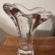Small corolla vase in crystal from Vannes art-deco period - h 18.5 cm